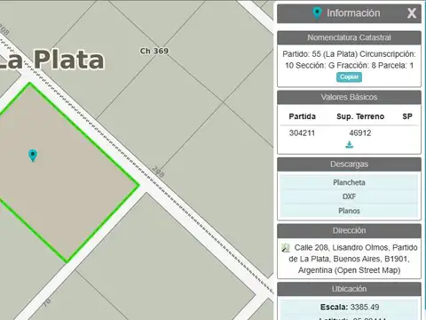 Campo en Venta en Olmos, Lisandro ,ap. [Cod: 5-7177688]