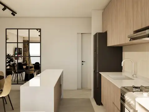 Departamento 2 ambientes con 1 baño