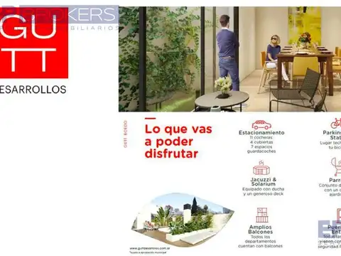 Departamento 2 ambientes con 1 baño