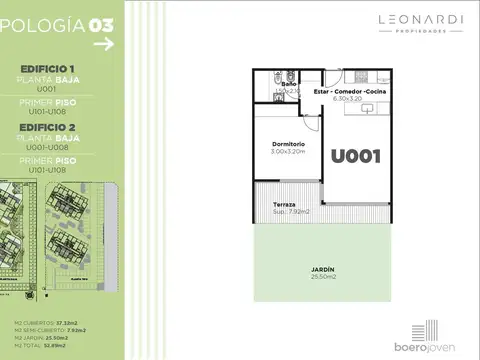 Departamento en Venta de 2 ambientes