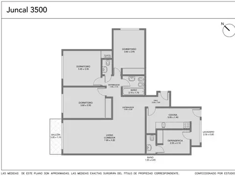 Departamento 4 ambientes con 2 baños