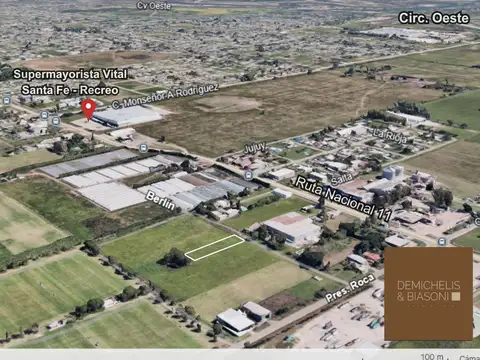 Terreno en Berlin al 6100 - Recreo Sur, Santa Fe