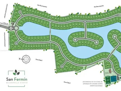 Terreno en venta a la laguna Barrio San Fermín