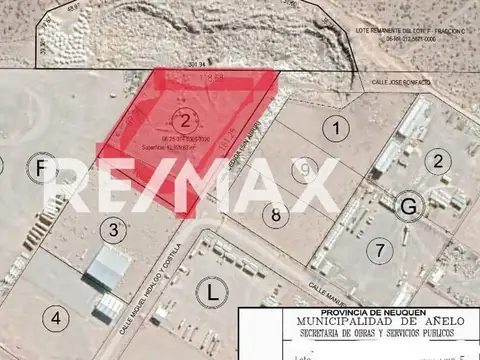 VENTA DE LOTE 12.929 m2 PARQUE INDUSTRIAL AÑELO