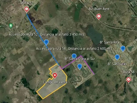 Campo en Venta de 158  ha