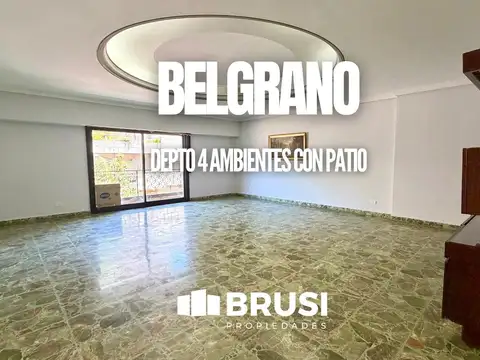 DEPARTAMENTO EN VENTA EN BELGRANO  4 AMB C/ PATIO Y BALCÒN-LAVADERO- LAGO DE PALERMO-SIN COCHERA