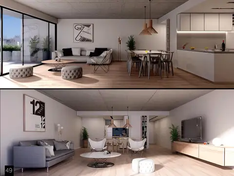 Departamento Monoambiente con 1 baño