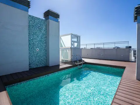 Dos ambientes con balcón y amenities en alquiler temporario en Caballito