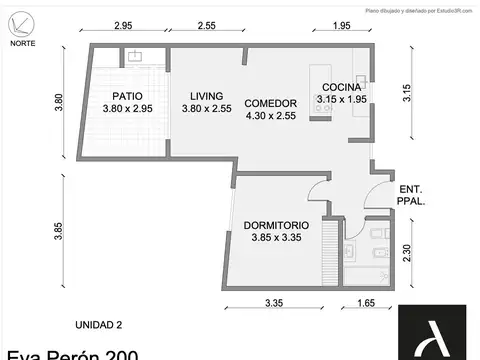 Depto Tipo Casa en Venta de 2 ambientes