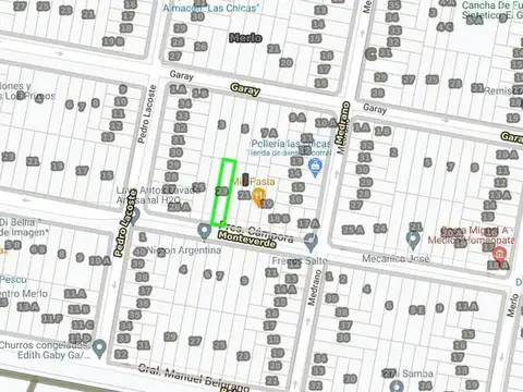 Terreno en Venta 8  mts Frente