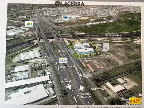 Lote en Venta  o Alquiler ,ubicacion estrategica km 25  de Panamericana  A solo 24 minutos de Capit