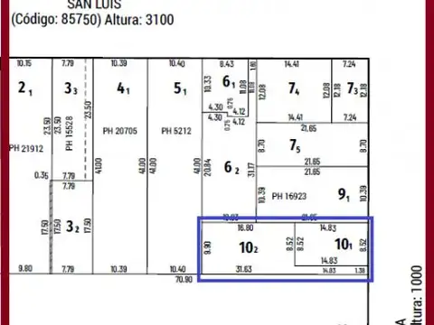 TERRENO APTO CONSTRUCCION ALTURA Av FRANCIA
