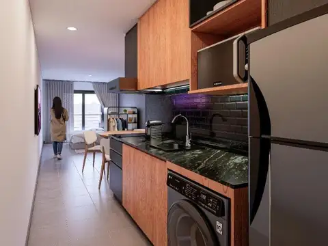 Departamento Monoambiente con 1 baño