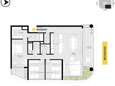 Venta departamento 2 dormitorios Parque España Rosario