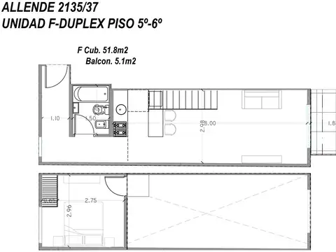 Departamento en Venta de 2 ambientes