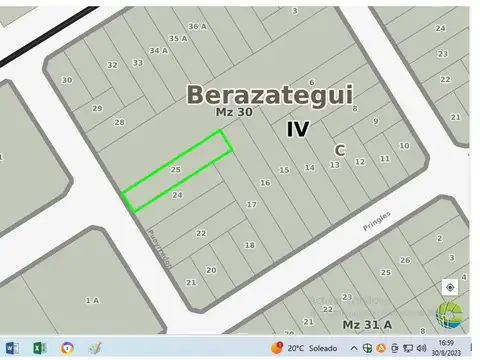Terreno en Venta en Berazategui, USD 47.000