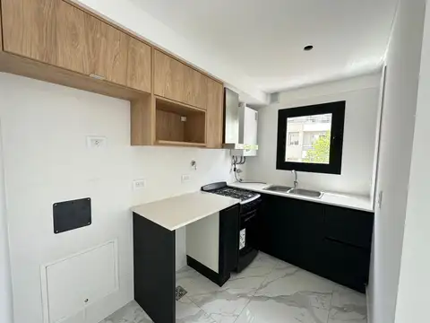 Departamento 2 ambientes con 2 baños