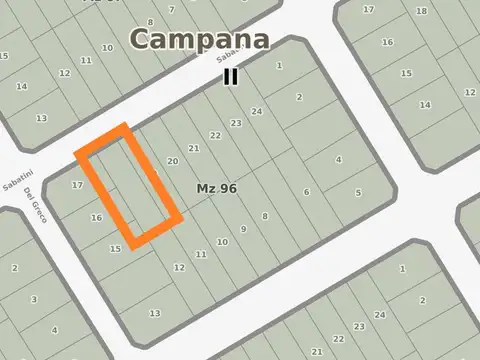 Terreno en Venta 70  mts Frente