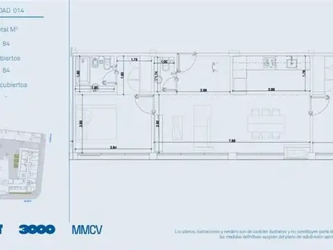 Departamento en Venta Apto profesional