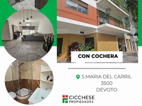 Hermoso Semipiso con cochera en la mejor Zona de Devoto