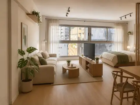Departamento de un ambiente amplio divisible hasta 3 ambientes con amenities- Retiro