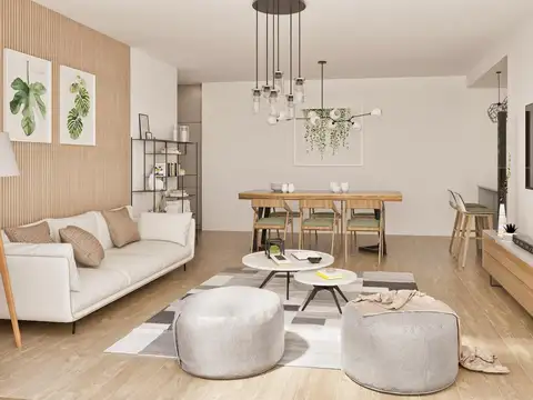 Departamento 3 ambientes con 2 baños