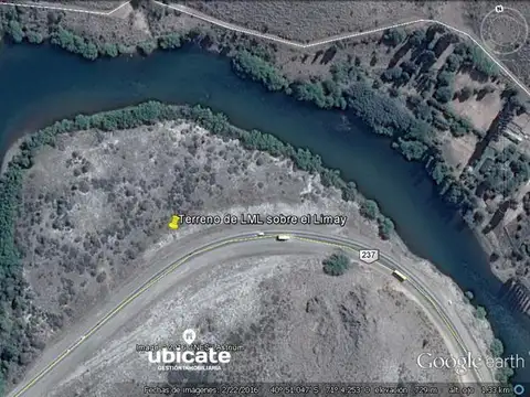 Chacra en venta 2 hectáreas con  532 metros de costa del Río Limay