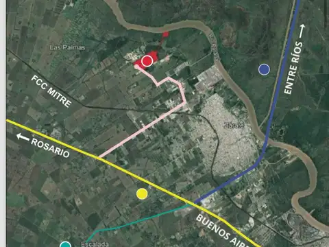 Establecimiento  en Las Palmas de 662 m2 cub s/ 6125 m2 de Terreno.