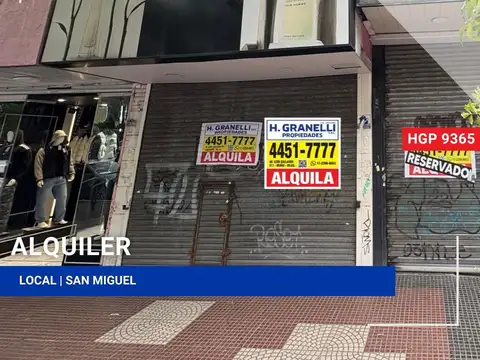 Local - Alquiler - Argentina, San Miguel - Av. Presidente Peron 1339