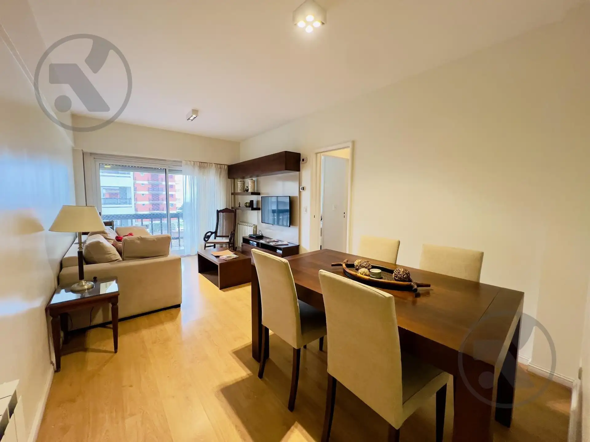 Depto 3 amb con vista lateral al mar, 55m² en Playa Grande