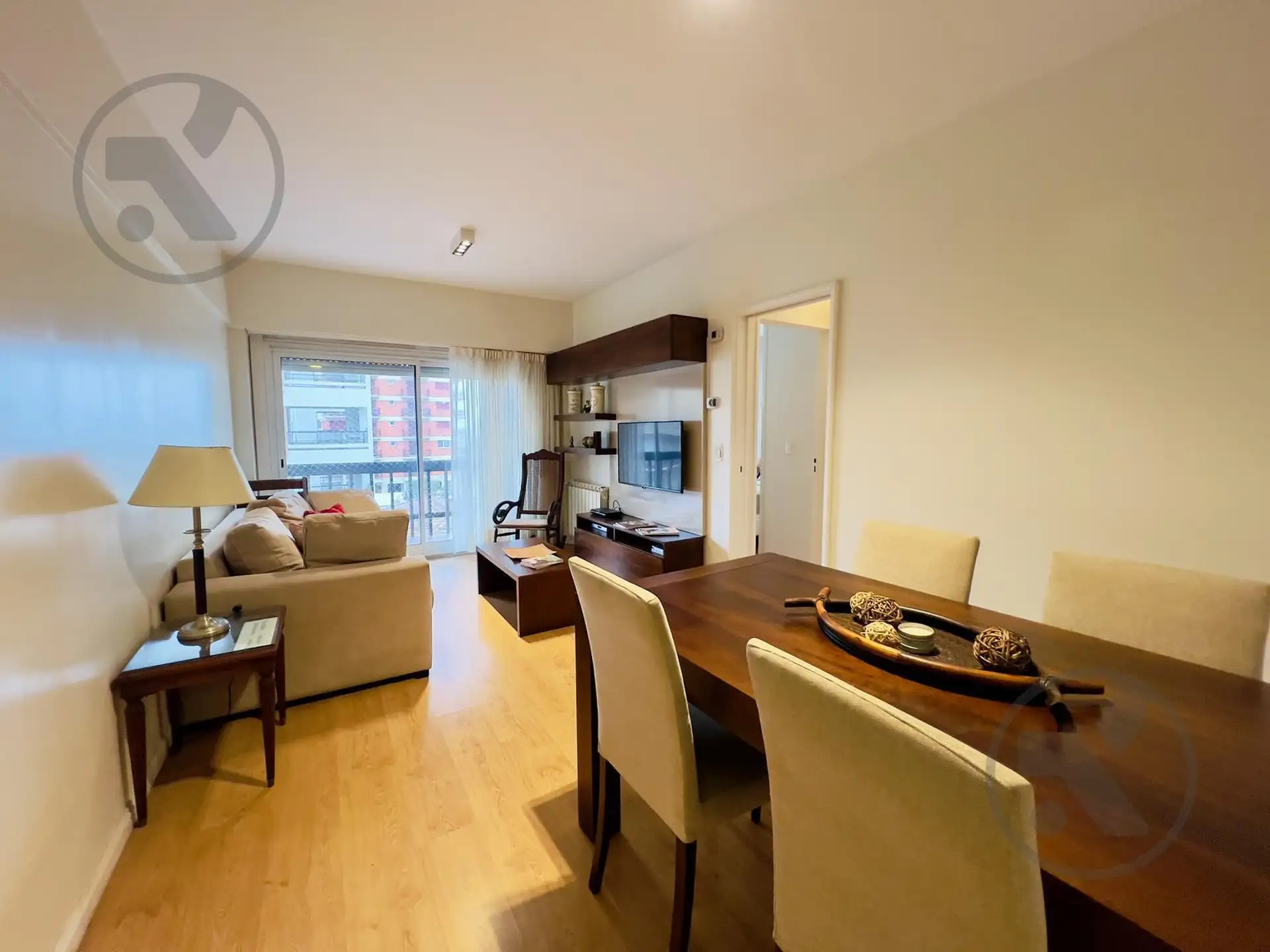 Depto 3 amb con vista lateral al mar, 55m² en Playa Grande