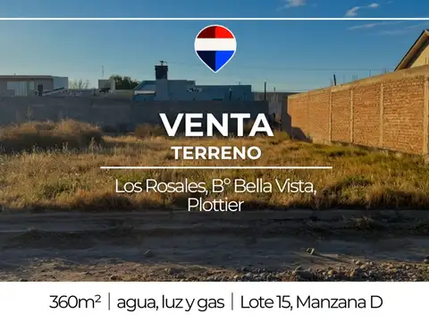 Venta terreno bella vista plottier