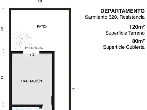 Departamento en Venta en Centro, USD 120.000