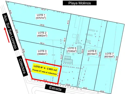 Terreno en Venta de 2893,0 m2