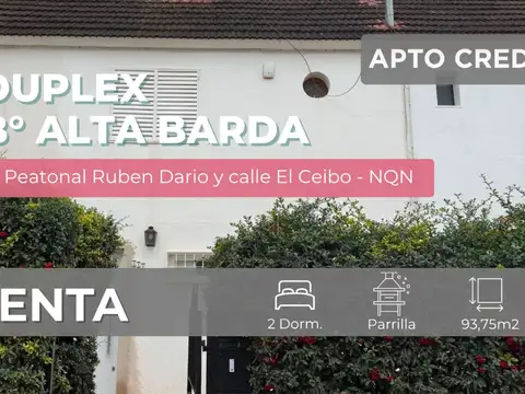 VENTA DUPLEX 2 DORMITORIOS B° ALTA BARDA NEUQUÉN