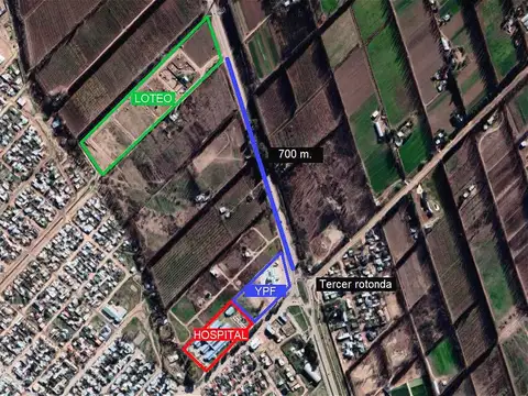 Terreno en Venta 26  mts Fondo