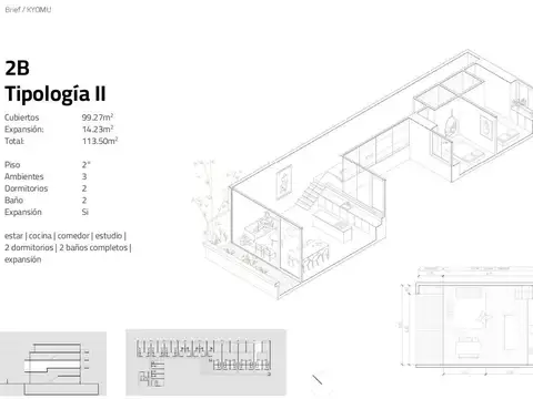 Departamento en Venta de 3 ambientes