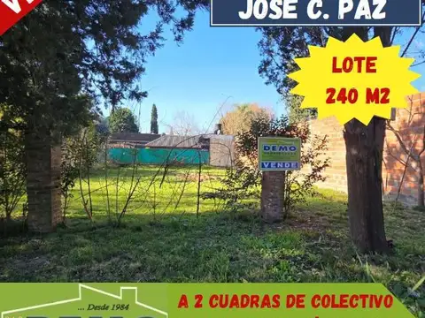 Terreno en Venta en Jose Clemente Paz, Partido de José C. Paz
