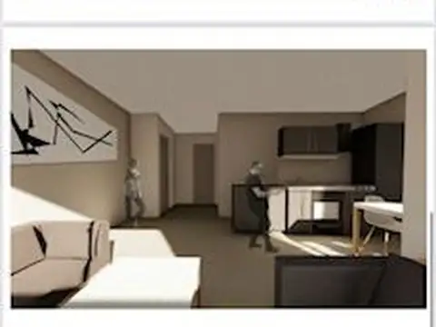 Departamento Monoambiente con 1 baño