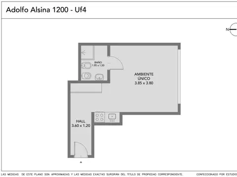 Departamento en Venta en Monserrat, USD 54.900