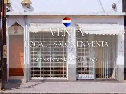 VENTA LOCAL CON SALON DE USOS MULTIPLES QUILMES