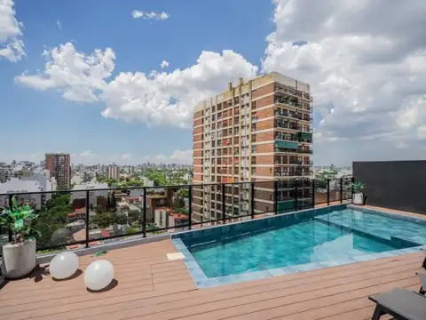 Departamento 2 ambientes con 2 baños