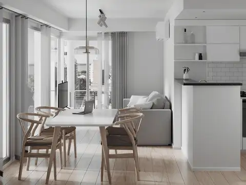 Departamento 1 dormitorio - Alvear y Santa Fe