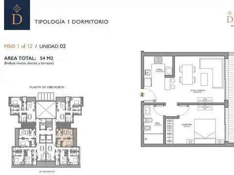 Departamento en Venta de 2 ambientes