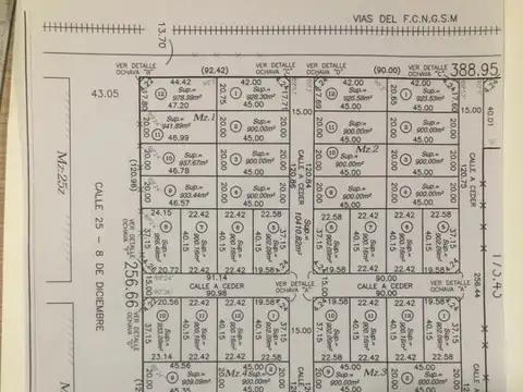 Terreno en Venta en Cortines, USD 52.120