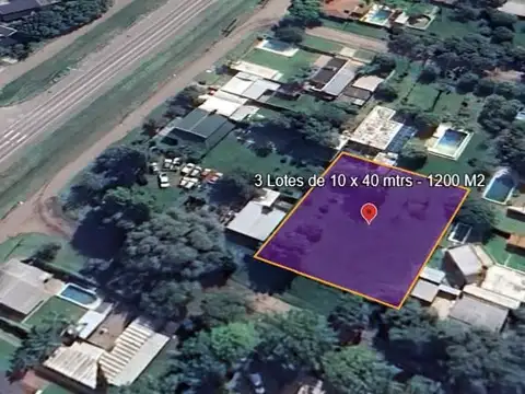 3 Lotes con forestación de 10 x 40 mtrs cada uno - Venta unificada, posibilidad de financiación...