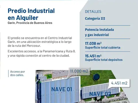 Centro logístico - Garín 11000 m2