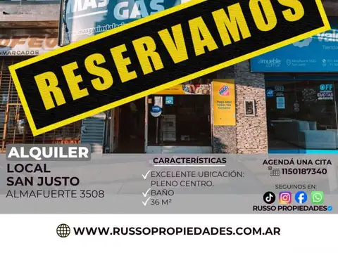 Alquiler de Local Comercial en San Justo