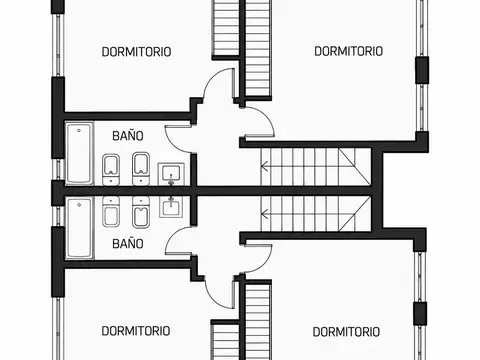 Casa 3 ambientes con 1 baño