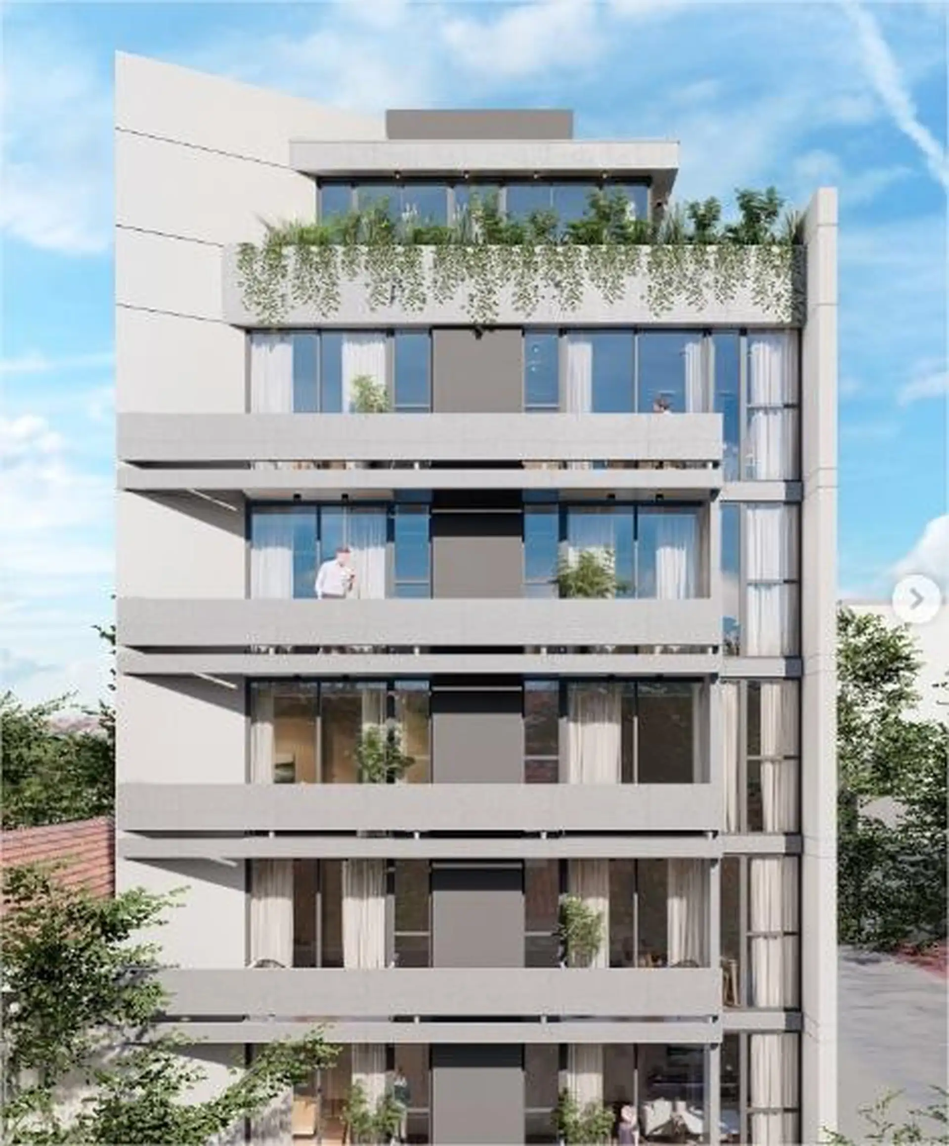 Depto 2 amb, 52m² con balcón terraza — Zona Guemes